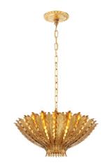 Hampton small 3-light gilded chandelier. Visual Comfort&Co.. 