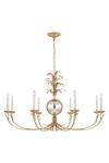 Large 8-light golden chandelier Gramercy. Visual Comfort&Co.. 