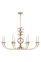Large 8-light golden chandelier Gramercy. Visual Comfort&Co.. 