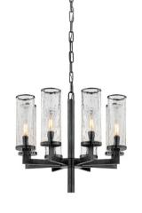 Liaison 8-light bronze chandelier with black patina. Visual Comfort&Co.. Liaison 8-light bronze chandelier with black patina. Visual Comfort&Co..