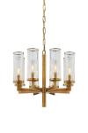 Liaison 8-light gold chandelier. Visual Comfort&Co.. 