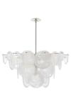 Loire retro silver and white glass chandelier. Visual Comfort&Co.. 