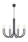 Rousseau 8-light chandelier with black bronze finish. Visual Comfort&Co.. 