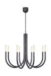 Rousseau 8-light chandelier with black bronze finish. Visual Comfort&Co.. 