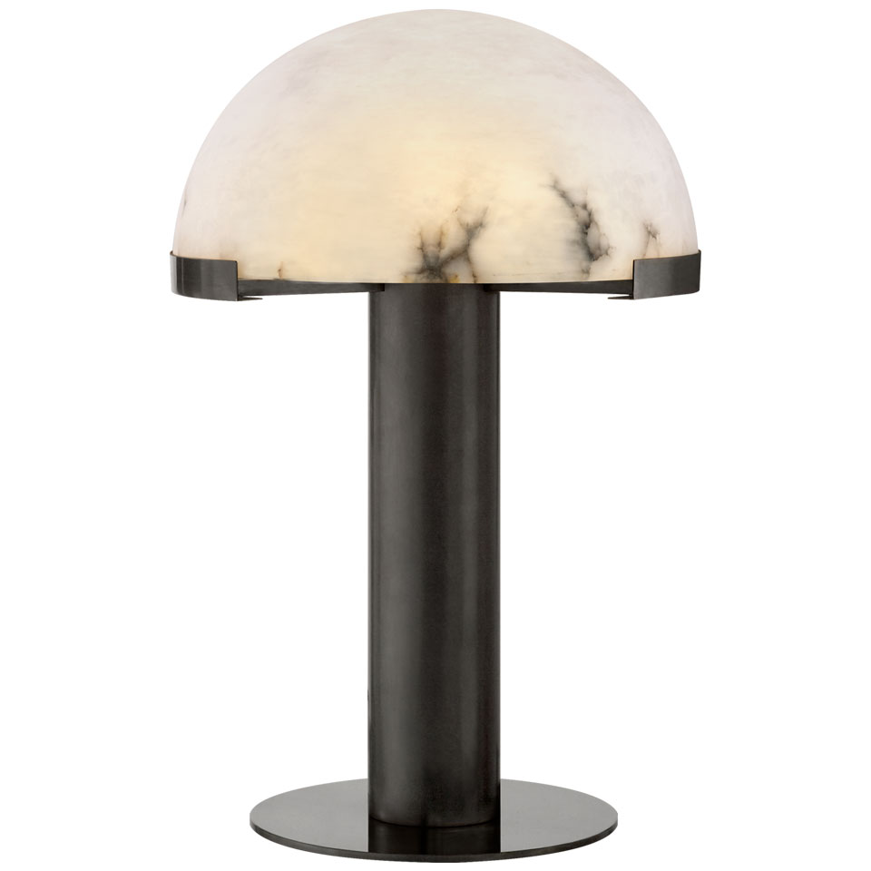 Mushroom table lamp in alabaster Melange. Visual Comfort&Co.. 