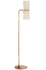 Lampadaire 2 lumières en laiton antique Clarkson. Visual Comfort&Co.. Lampadaire 2 lumières en laiton antique Clarkson. Visual Comfort&Co..
