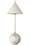 Lampe de table marbre blanc et dorée Cleo. Visual Comfort&Co.. 