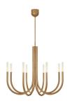 Lustre chandelier design 8 lumières doré Rousseau. Visual Comfort&Co.. 