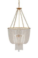 Lustre doré et verre style 1920 Jacqueline. Visual Comfort&Co.. Lustre doré et verre style 1920 Jacqueline. Visual Comfort&Co..