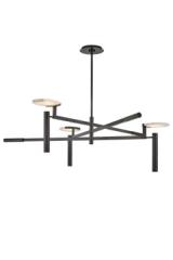 Melange lustre noir contemporain à 3 branches. Visual Comfort&Co.. Melange lustre noir contemporain à 3 branches. Visual Comfort&Co..
