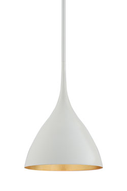 Agnes minimalist pendant lamp white 25cm. Visual Comfort&Co.. 