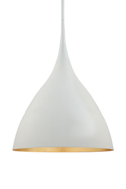 Agnes minimalist white pendant lamp 45cm. Visual Comfort&Co.. 