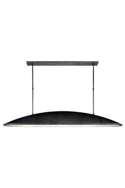 Utopia long pendant lamp with patinated iron finish. Visual Comfort&Co.. 