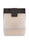 Plafonnier cube en albâtre et bronze Covet. Visual Comfort&Co.. 