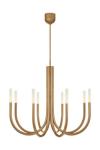 Rousseau lustre chandelier design 8 lumières doré. Visual Comfort&Co.. 