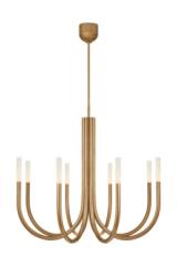 Rousseau lustre chandelier design 8 lumières doré. Visual Comfort&Co.. Rousseau lustre chandelier design 8 lumières doré. Visual Comfort&Co..