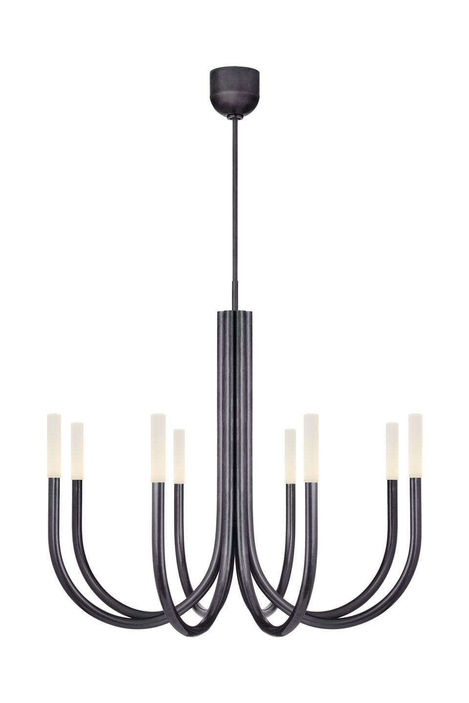Rousseau lustre 8 lumières finition bronze noir. Visual Comfort&Co.. 