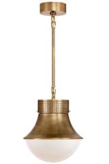 Suspension contemporaine dorée et verre blanc Precision. Visual Comfort&Co.. Suspension contemporaine dorée et verre blanc Precision. Visual Comfort&Co..