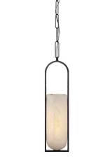 Suspension en métal bronze foncé et albâtre Melange. Visual Comfort&Co.. Suspension en métal bronze foncé et albâtre Melange. Visual Comfort&Co..