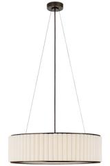 Suspension ronde en lin et bronze noir Palati. Visual Comfort&Co.. Suspension ronde en lin et bronze noir Palati. Visual Comfort&Co..