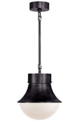 Suspension sur tige en métal perforé bronze foncé Precision. Visual Comfort&Co.. Suspension sur tige en métal perforé bronze foncé Precision. Visual Comfort&Co..