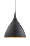 Suspension sur tige noire et or 45cm Agnes. Visual Comfort&Co.. 