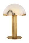 Melange alabaster and gold mushroom table lamp. Visual Comfort&Co.. 