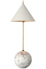 White marble and gold table lamp Cleo. Visual Comfort&Co.. 