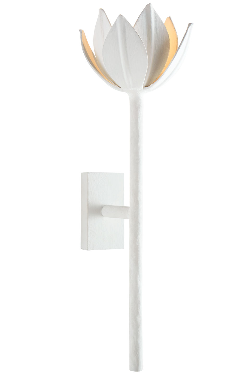 Alberto white plaster flower wall lamp. Visual Comfort&Co.. 
