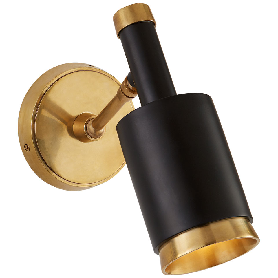 Anders black and gold adjustable wall light. Visual Comfort&Co.. 