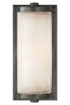 Art deco wall light in dark bronze metal and glass Dresser. Visual Comfort&Co.. 