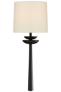 Beaumont black wall lamp  vegetal style. Visual Comfort&Co.. 