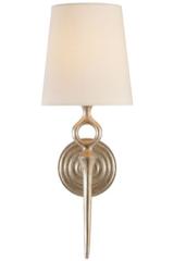 Bristol contemporary wall light with silver leaf finish. Visual Comfort&Co.. Bristol contemporary wall light with silver leaf finish. Visual Comfort&Co..
