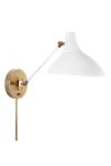 Charlton articulated white metal wall light. Visual Comfort&Co.. 