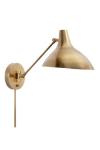 Charlton swivel wall lamp in gold-plated metal. Visual Comfort&Co.. 