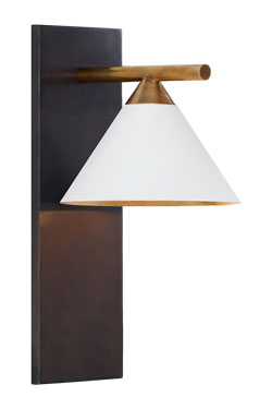 Cleo geometric wall lamp white shade. Visual Comfort&Co.. 