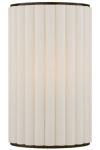 Wall lamp in pleated cream white linen and dark bronze Palati. Visual Comfort&Co.. 