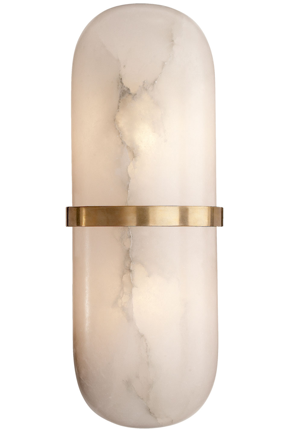 Melange  pill wall lamp in alabaster. Visual Comfort&Co.. 
