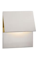 Square recessed wall light in polished nickel Esker. Visual Comfort&Co.. Square recessed wall light in polished nickel Esker. Visual Comfort&Co..