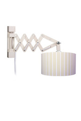 Applique télescopique beige et bois naturel. Waldi Leuchten. Applique télescopique beige et bois naturel. Waldi Leuchten.