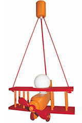 Avion orange et rouge XXL suspension . Waldi Leuchten. Avion orange et rouge XXL suspension . Waldi Leuchten.