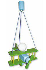Avion vert et bleu PM suspension . Waldi Leuchten. Avion vert et bleu PM suspension . Waldi Leuchten.
