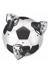 Ballon de foot noir et blanc plafonnier 3 lumières. Waldi Leuchten. Ballon de foot noir et blanc plafonnier 3 lumières. Waldi Leuchten.