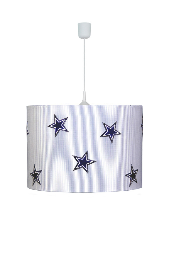 Suspension abat jour en coton, applique et lampe de chevet assorties Suspension abat jour en coton, applique et lampe de chevet assorties