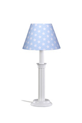 Lampe de chevet bleu et blanche motif Etoiles. Waldi Leuchten. Lampe de chevet bleu et blanche motif Etoiles. Waldi Leuchten.