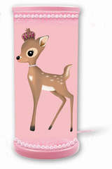 Lampe de chevet motif Bambi rose. Waldi Leuchten. Lampe de chevet motif Bambi rose. Waldi Leuchten.