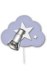 Nuage de star bleu clair applique 1 lumière. Waldi Leuchten. Nuage de star bleu clair applique 1 lumière. Waldi Leuchten.