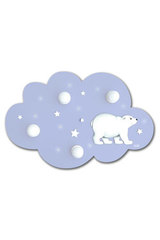 Ours de Neiges plafonnier 4 ampoules et 10 Led . Waldi Leuchten. Ours de Neiges plafonnier 4 ampoules et 10 Led . Waldi Leuchten.