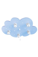 Plafonnier nuage bleu à 10 petit points lumineux LED. Waldi Leuchten. Plafonnier nuage bleu à 10 petit points lumineux LED. Waldi Leuchten.