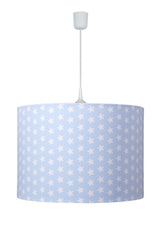 Suspension bleue motif étoiles sur fond bleu. Waldi Leuchten. Suspension bleue motif étoiles sur fond bleu. Waldi Leuchten.
